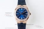 Swiss Copy Vacheron Constantin Overseas 37 MM Small Model Rose Gold Diamond Case Blue Face Cal.5300 Women's Watch